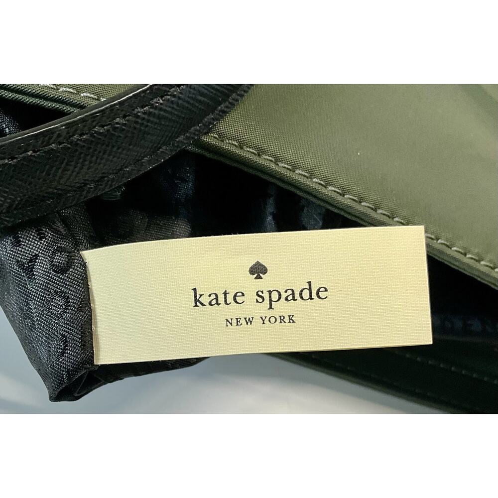 Kate Spade New York Dessi Wilson Road Nylon Crossbody Bag In Olive Green NWOT - Picture 13 of 15